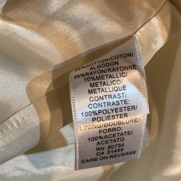 BCBG MaxAzria White/silver fit and flare feminine! - Picture 12 of 15